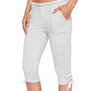 Hard Tail Pants - HARD TAIL LACE UP CAPRI HEAT-15 HEATHER Hard Tail Pants - HARD TAIL LACE UP CAPRI HEAT-15 HEATHER